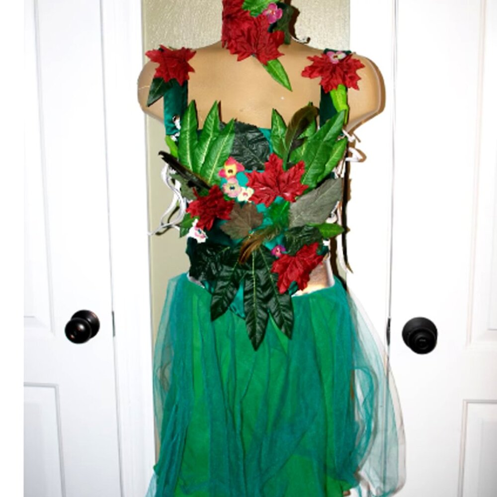 OOAK Woodland Fairy Queen 4 piece set, elf, fae, fairies ,fairy costume,